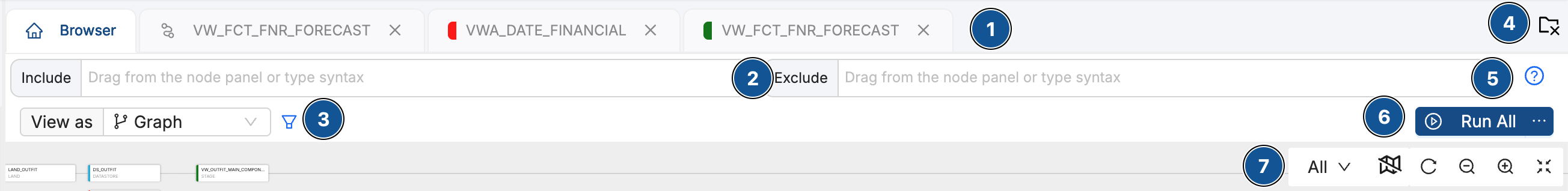 The Build Interface browser